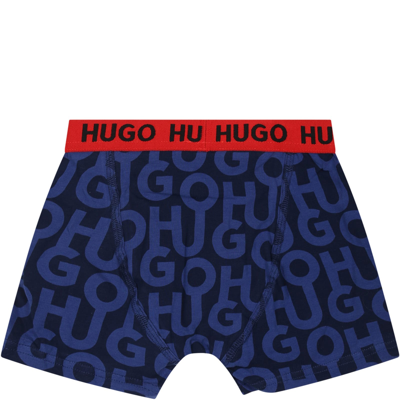 Shop Hugo Boss Multicolor Set For Boy With Logo