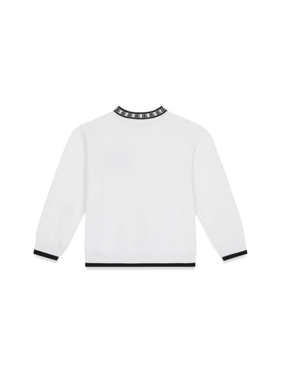 Shop Dolce & Gabbana Dg Crewneck Sweatshirt In Bianco
