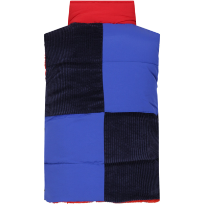 Marc Jacobs Blue Veste Fotr Boy With Logo In Multicolor