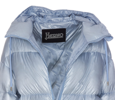 Shop Herno Ultralight Down Jacket In Blue