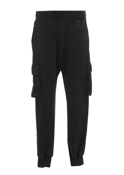 Shop Dolce & Gabbana Logo Cargo Pants In Black