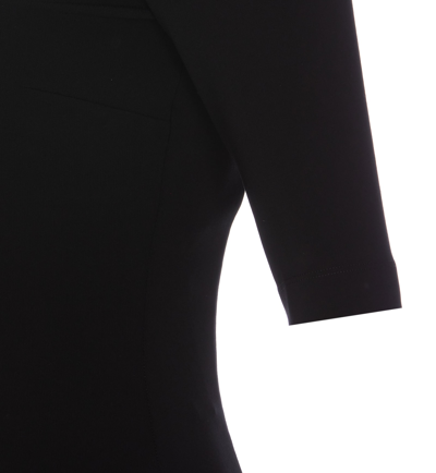 Shop Dolce & Gabbana Short Sleeves Mini Dress In Black