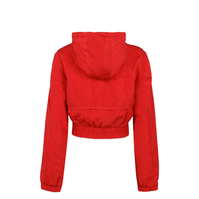 Shop Casablanca Cropped Sweatshirt In Red