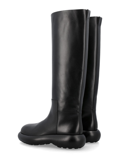 Shop Jil Sander High Strong Form Boots In Black