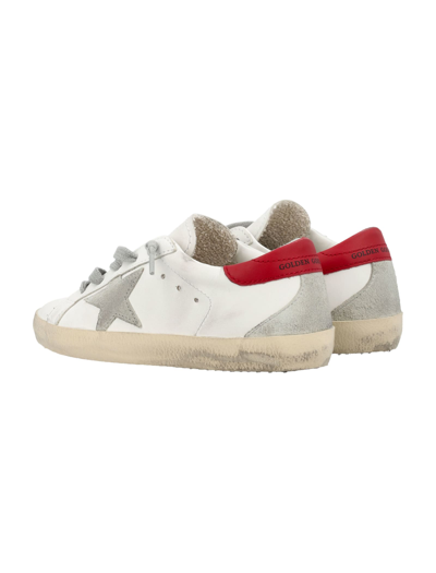 Shop Golden Goose Super-star Classic In White/ice/red