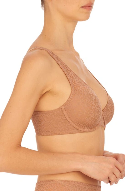 Shop Natori Pretty Smooth Underwire Contour Bra In Buff