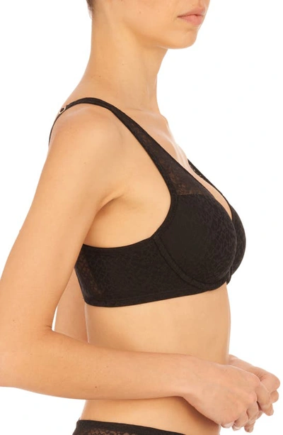 Shop Natori Pretty Smooth Underwire Contour Bra In Black