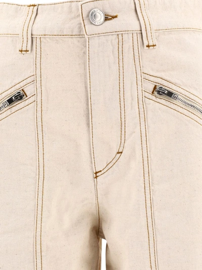 Shop Isabel Marant "fanny" Jeans In Beige