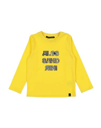 Shop Daniele Alessandrini Toddler Boy T-shirt Yellow Size 6 Cotton, Elastane