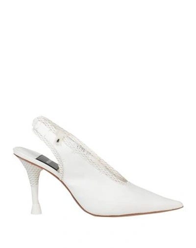 Shop Premiata Woman Pumps White Size 9 Soft Leather