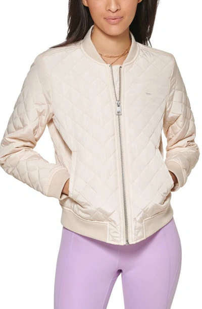 Shop Levi's® Quilted Bomber Jacket In Natural
