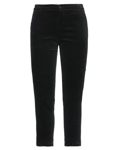 Re-hash Re_hash Woman Pants Black Size 31 Cotton, Elastane In Black