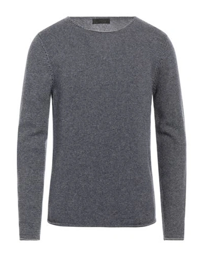 Lucques Man Sweater Midnight Blue Size 42 Merino Wool, Viscose, Polyamide, Cashmere In Blue