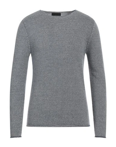 Shop Lucques Man Sweater Slate Blue Size 42 Merino Wool, Viscose, Polyamide, Cashmere