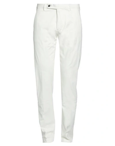 Shop Berwich Man Pants White Size 36 Cotton, Elastane