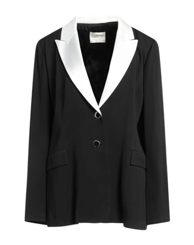 Anna Molinari Woman Blazer Black Size 10 Viscose, Elastane, Polyester In Black