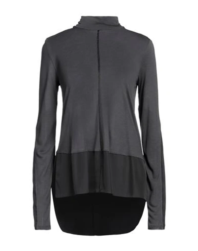 Shop High Woman Top Lead Size Xl Rayon, Silk In Grey