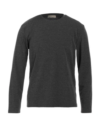 Shop Cashmere Company Man T-shirt Lead Size 48 Cotton, Viscose, Elastane In Grey