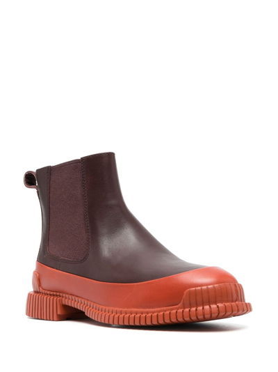 Shop Camper Pix Ankle-length Leather Boots In Red