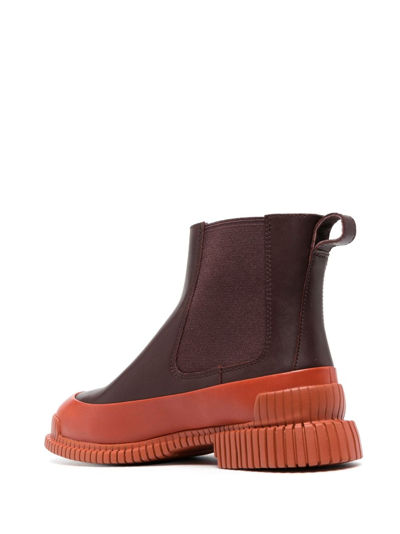 Shop Camper Pix Ankle-length Leather Boots In Red