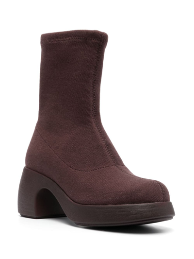 Shop Camper Thelma 70mm Ankle Boots In Red