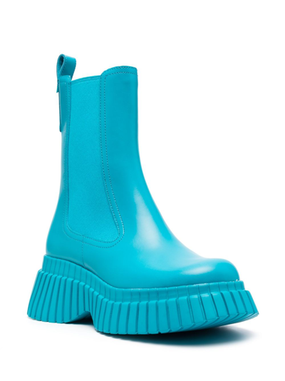 Camper 70mm Mid-heel Ankle Boots In Blue