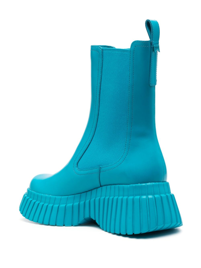 Camper 70mm Mid-heel Ankle Boots In Blue