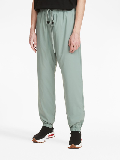 Essentials Ankle-zips Drawstring Track Pants In Green