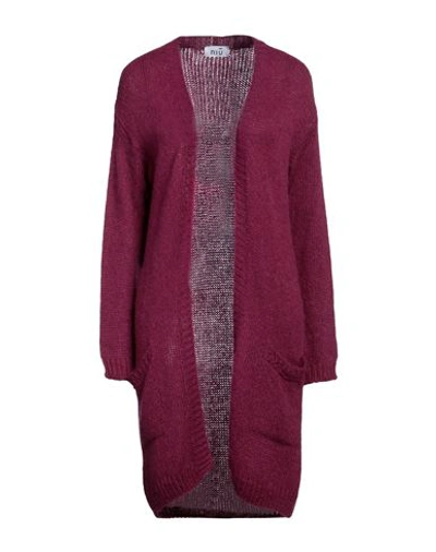 Shop Niū Woman Cardigan Mauve Size S Acrylic, Polyamide, Alpaca Wool, Viscose, Polyester In Purple
