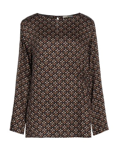 Kartika Woman Blouse Brown Size 8 Viscose In Brown