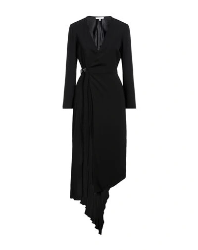 Shop Patrizia Pepe Woman Midi Dress Black Size 6 Polyester