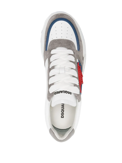 Shop Dsquared2 Canadian Sneakers In White