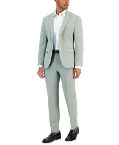 Shop Hugo By  Boss Mens Modern Fit Celery Green Suit