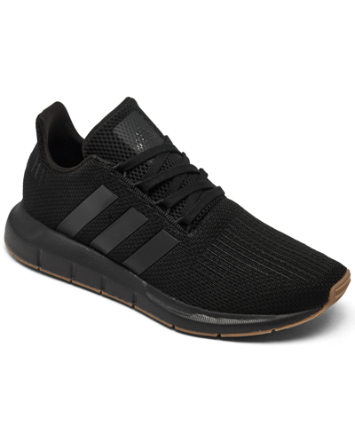 Shop Adidas Originals Big Kids Swift Run 1.0 Casual Sneakers From Finish Line In Black