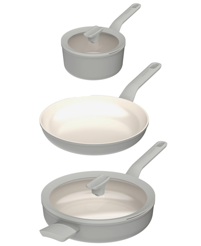 Shop Berghoff Leo Balance Cast Aluminum 5 Piece Non-stick Cookware Set In Cream