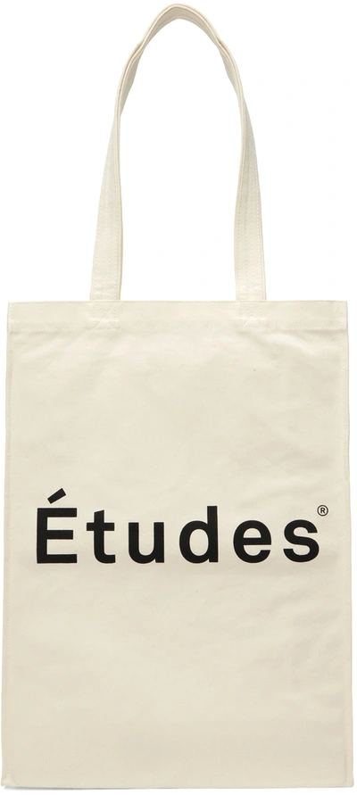 Shop Etudes Studio Off-white November Tote In Ecru