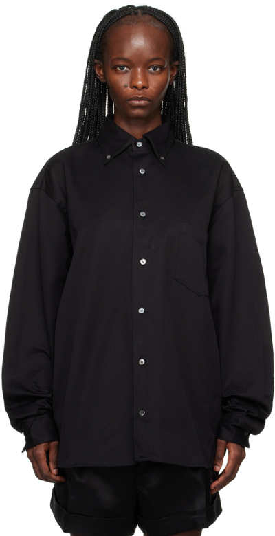 Shop Acne Studios Black Button-up Shirt