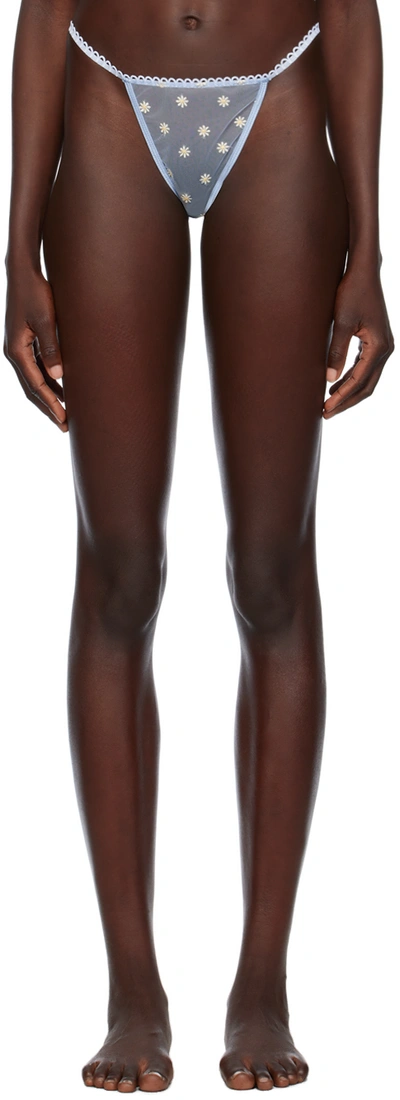 Le Petit Trou Blue Paquerette Briefs In Blue