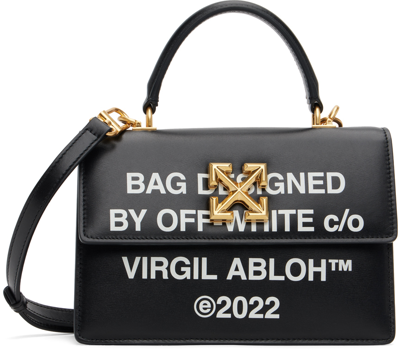 Shop Off-white Black Jitney 1.4 Bag In Black White