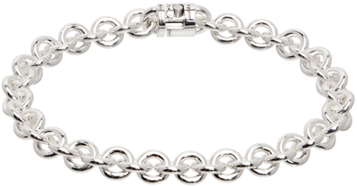 Shop Le Gramme Silver 'le 21g' Entrelacs Bracelet