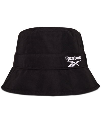 Shop Reebok Logo Bucket Hat In Black