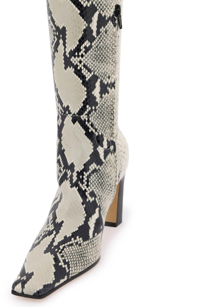 Shop Khaite 'the Marfa' Over-the-knee Boots In Grey,black