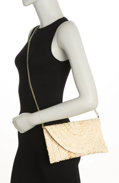 Shop Collection Xiix Woven Straw Clutch In Natural