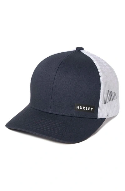 Shop Hurley Cotton Snapback Hat In Navy