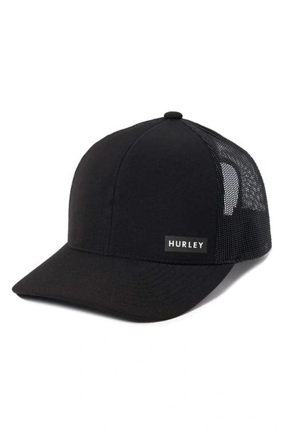 Shop Hurley Cotton Snapback Hat In Black