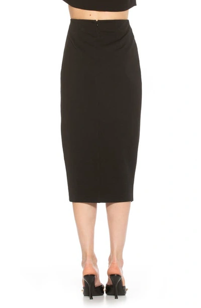 Shop Alexia Admor Zayla Ruched Pencil Skirt In Black