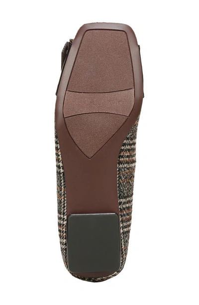 Franco Sarto Tahlia Buckle Square Toe Flat In Brown