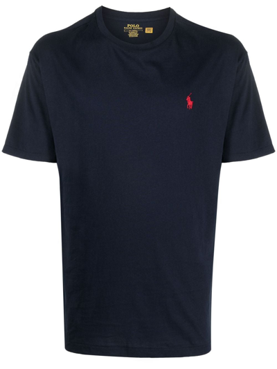 Polo Ralph Lauren Cotton Jersey T-shirt Custom Slim-fit In Blue