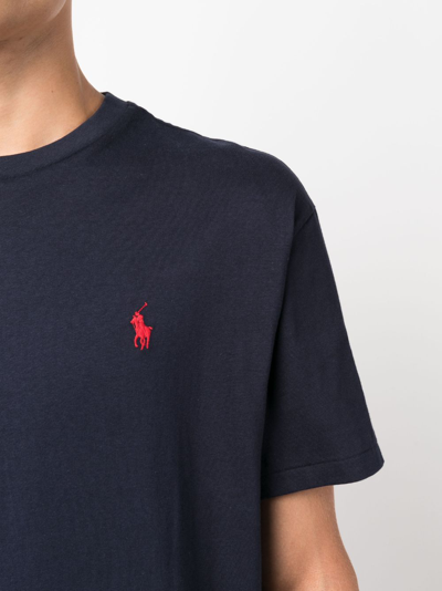 Polo Ralph Lauren Cotton Jersey T-shirt Custom Slim-fit In Blue