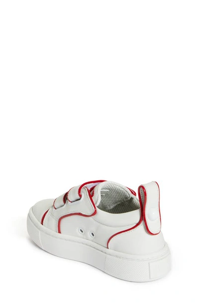 Shop Christian Louboutin Kids' Toyototoy Sneaker In Bianco/ Loubi